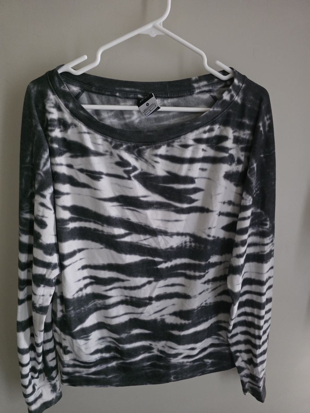 Nike Black & White Tie-Dye Long Sleeve Tee